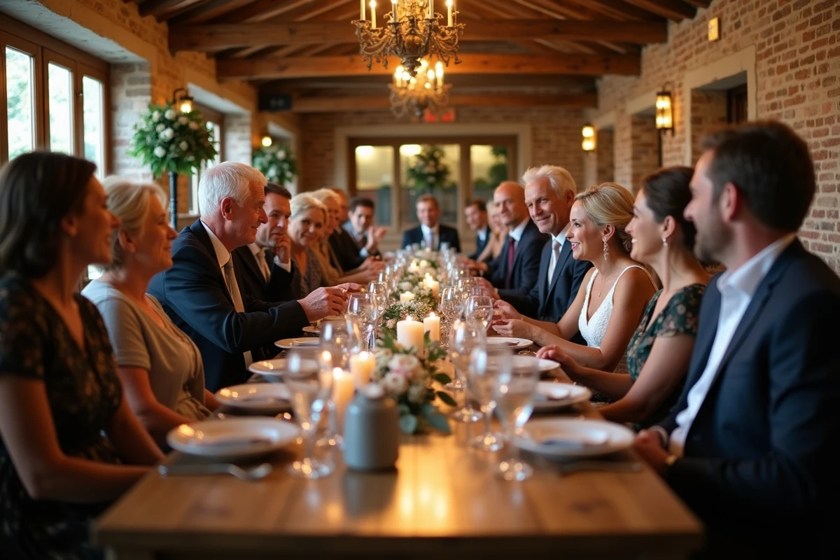 Famille et amis lors d